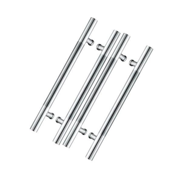 Chrome Finish HPH-144 Hardwyn H -Shape Aluminium Glass Door Handle